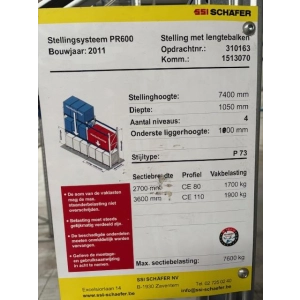Palletstellingen SSI Schäfer 16 kaders 7500mm & 84 liggers 3600mm (005)