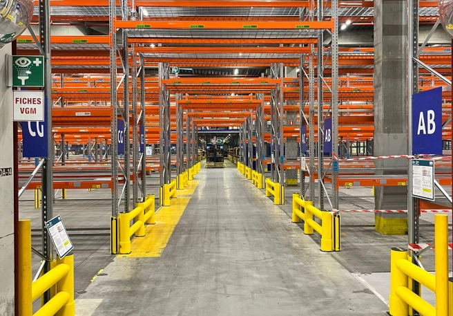 Aanrijdbeveiliging voor nieuwe magazijnrekken